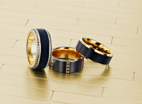 Black & Yellow Gold Rings
