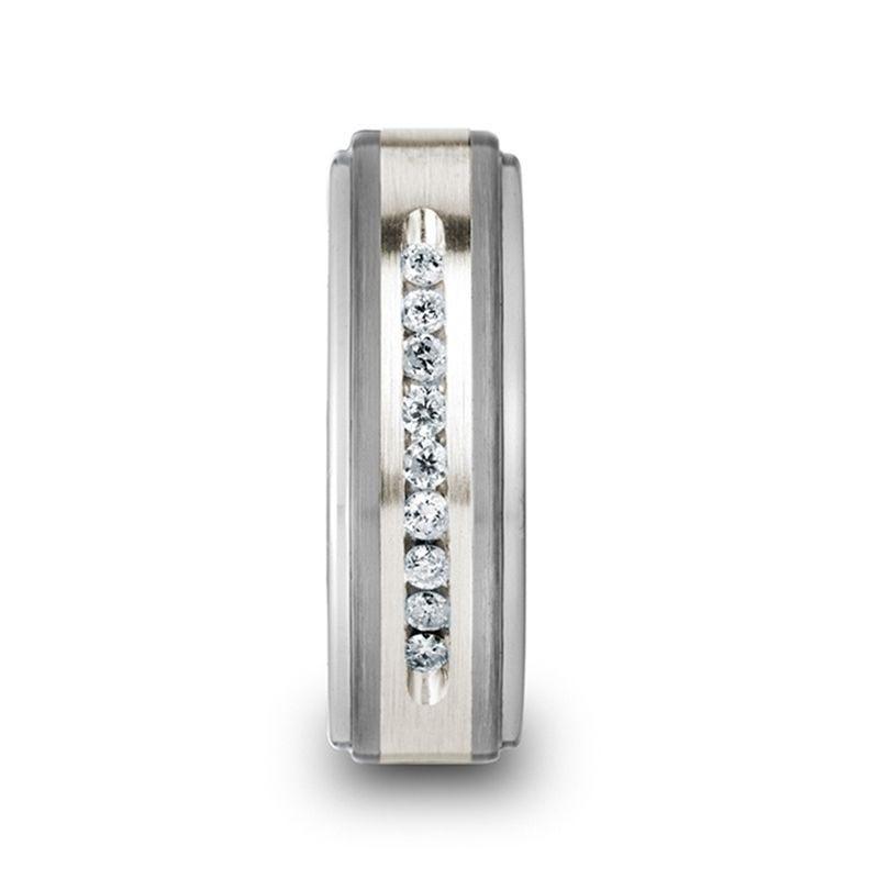 HARPER 9 Channel Set White Diamonds