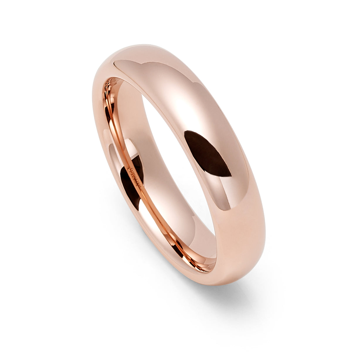 5mm - Rose Gold Tungsten Wedding Band, Rose Gold Tungsten Ring, High Polish