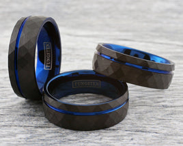 Black and Blue Rings