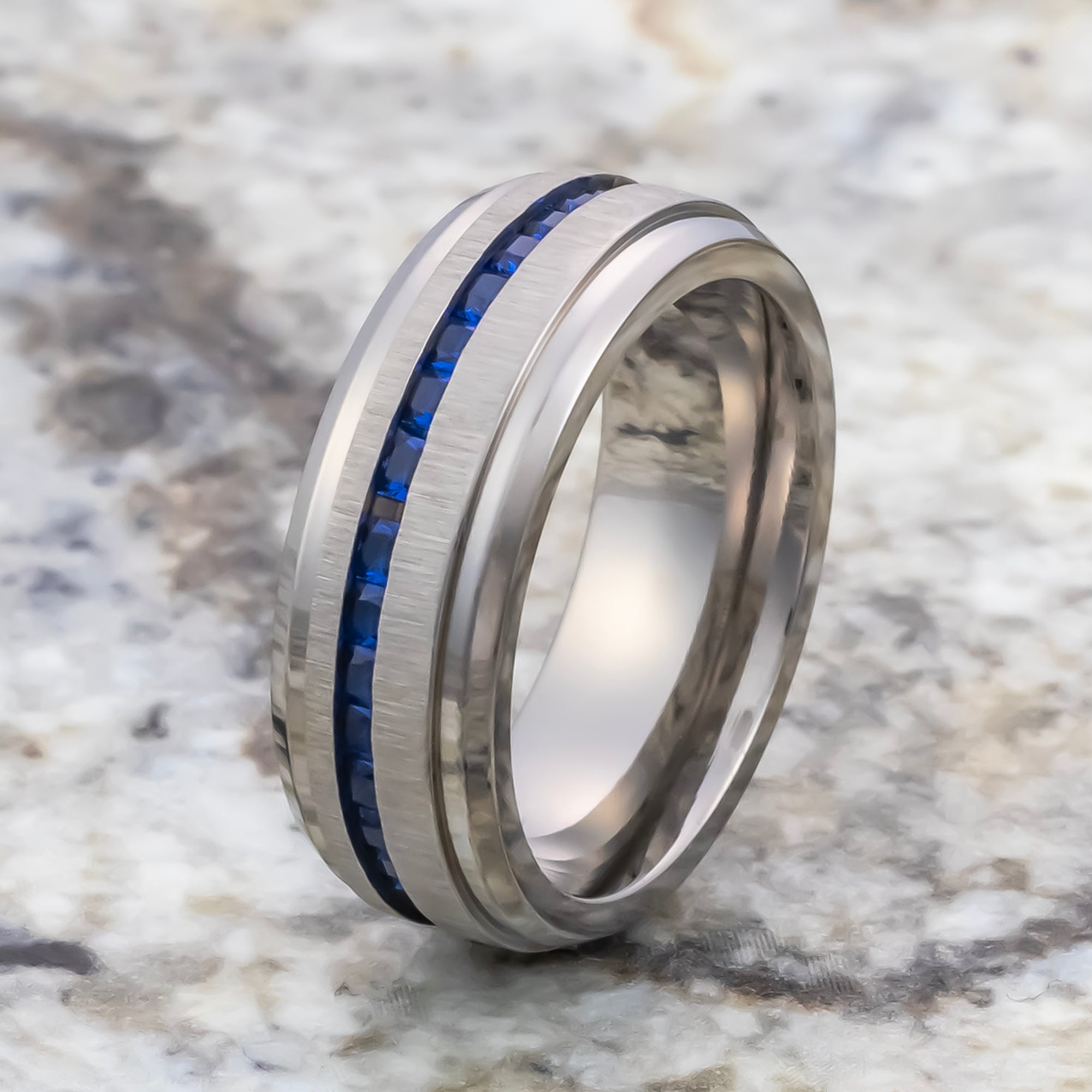 The Mid-Century Cowboy Ring - Titanium Men's Wedding Bands with Antler and  Teak – Rustic and Main