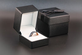 Luxury Ring Box Engagement Ring Case Gift Box Case Ring Holder Black & White