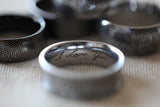 6mm - Gunmetal Tungsten Carbide Wedding Band W/ Stepped Edges Brush Center