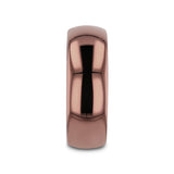 COFFEE Traditional Domed Espresso Tungsten Carbide Wedding Ring - 8mm