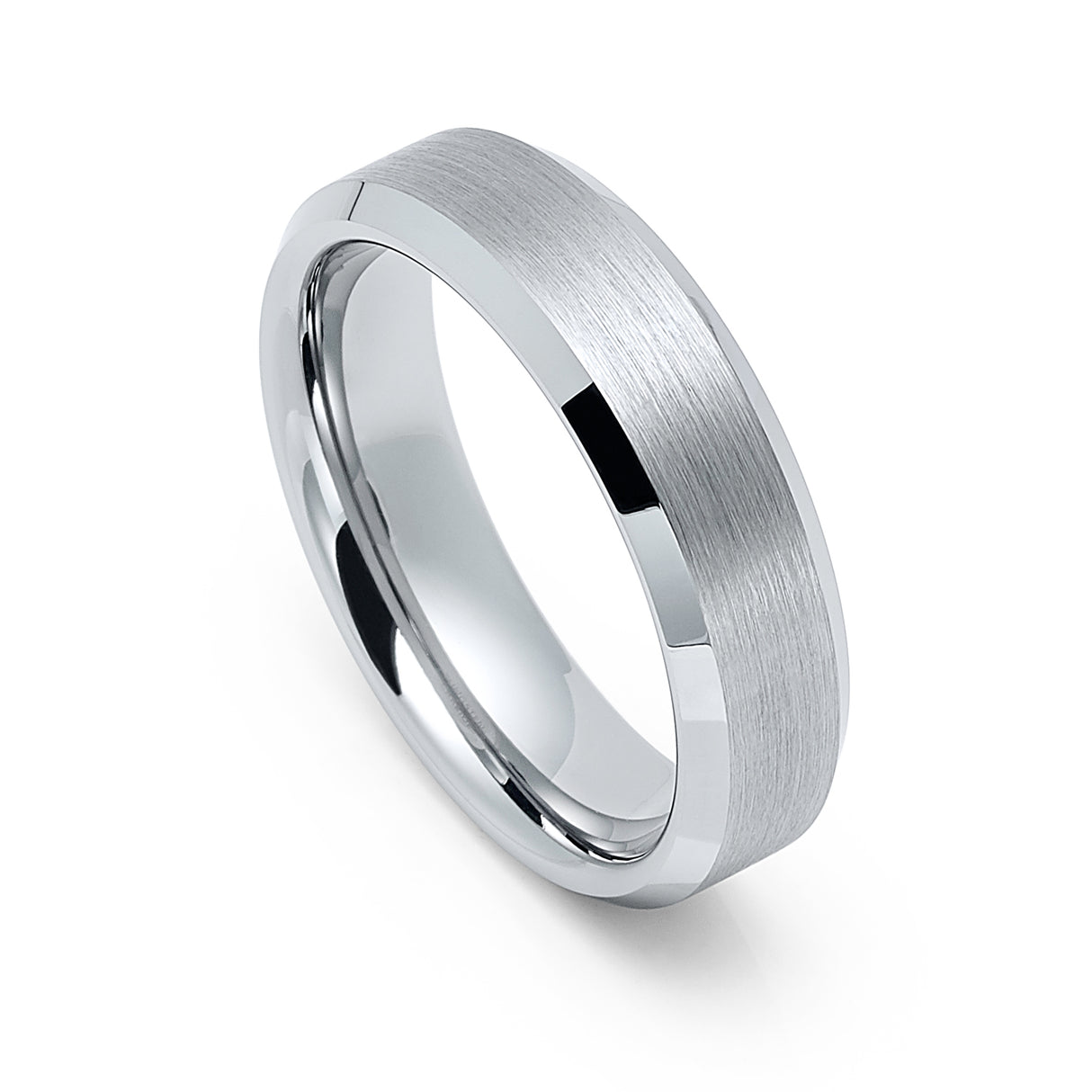 Silver Tungsten Carbide Wedding Band- 4mm,6mm,8mm