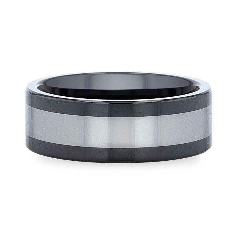 HUSKEY Ceramic ring with Tungsten Inlay