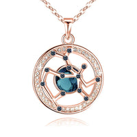 Sagittarius Rose Gold Zodiac Constellation Pendant Necklace Made with Premium Crystal Horoscope Jewelry