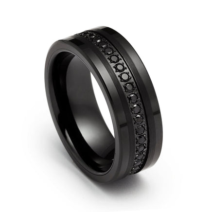 100S JEWELRY Tungsten Ring for Men Wedding Band Gold Brick Pattern Brushed  Beveled Edge Size 6-16 (8) : Amazon.in: Fashion