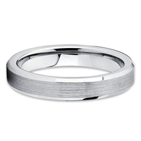 Silver Tungsten Carbide Wedding Band- 4mm,6mm,8mm