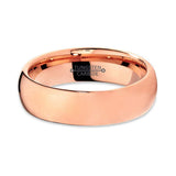 7mm - Rose Gold Tungsten Wedding Band, Rose Gold Tungsten Ring, High Polish